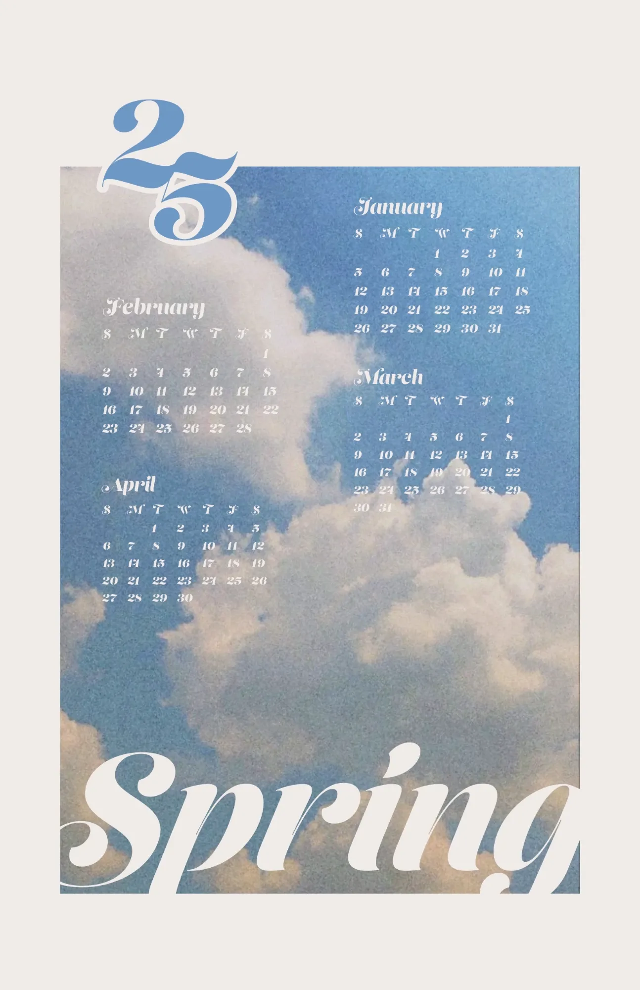 Calendar Series, prototype