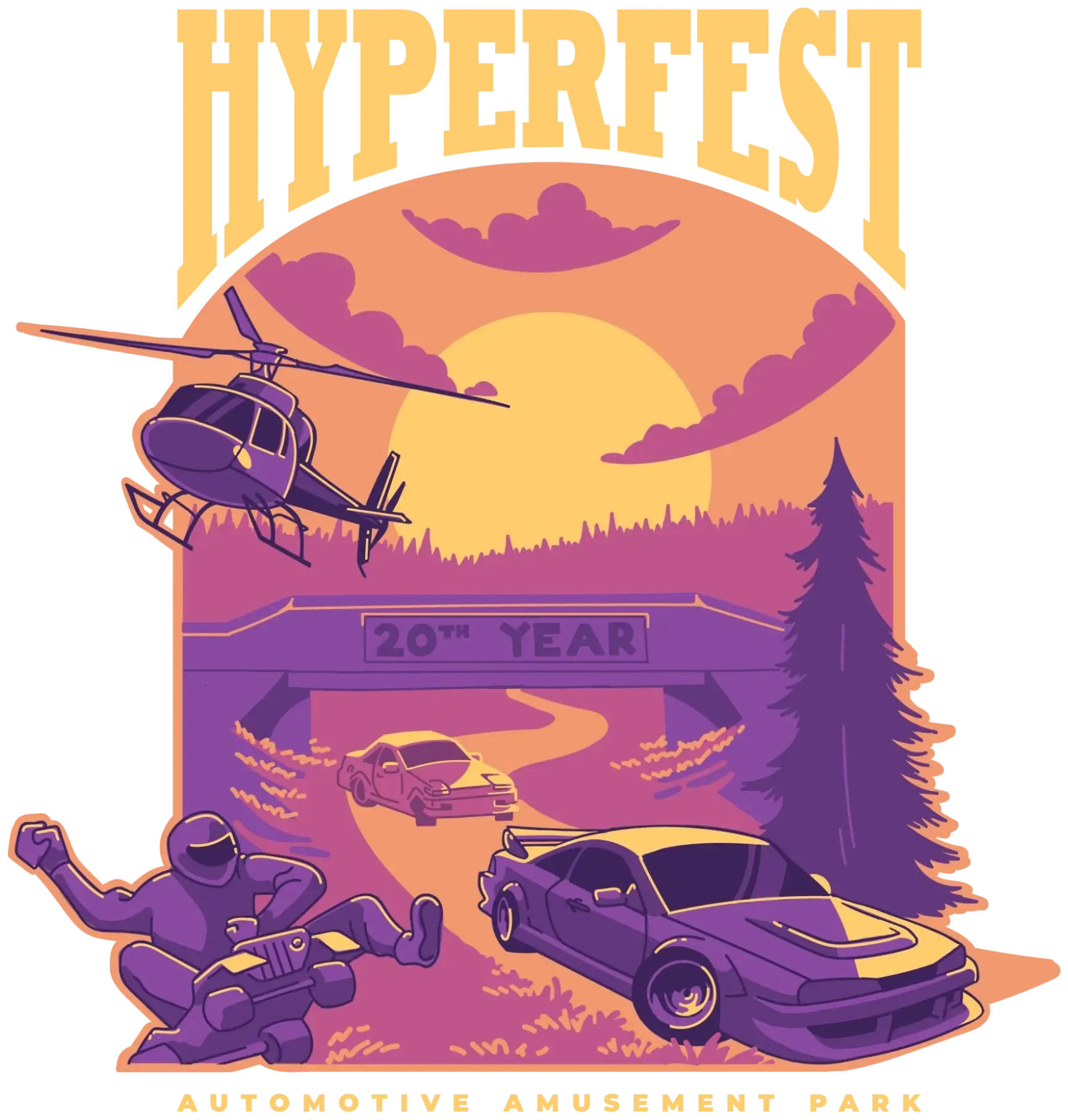 Hyperfest, t-shirt graphic